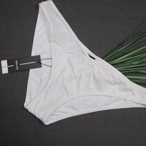 Dolce Vita White Mesh Detail Hipster Bikini Bottom